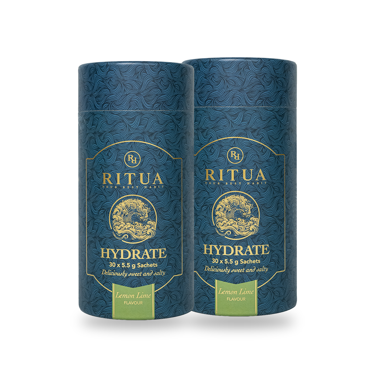 The Hydrate Bundle, two Lemon Lime tubes, 60 sachets