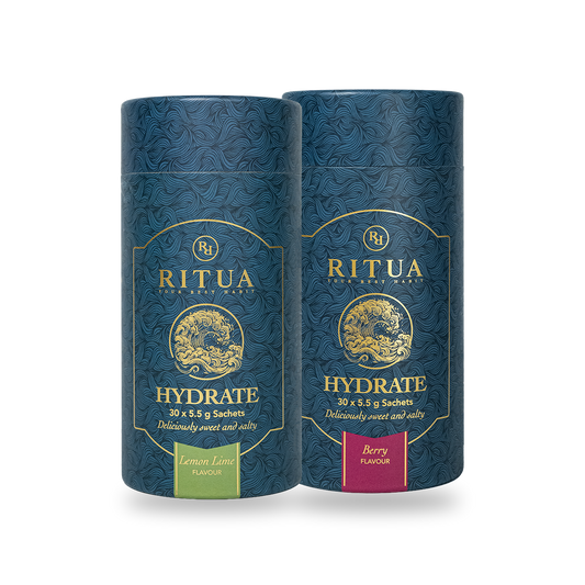 The Hydrate Bundle, one Lemon Lime and one Berry tube, 60 sachets