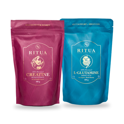 The Performance Bundle, Ritua Creatine for Women and L-Glutamine, 300g each