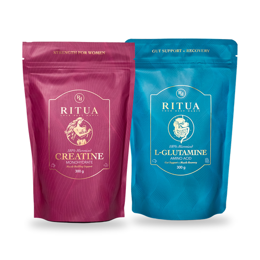 The Performance Bundle, Ritua Creatine for Women and L-Glutamine, 300g each