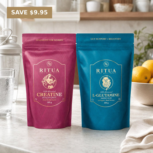 Ritua Performance Stack bundle, Creatine for Women and L-Glutamine, save $9.95