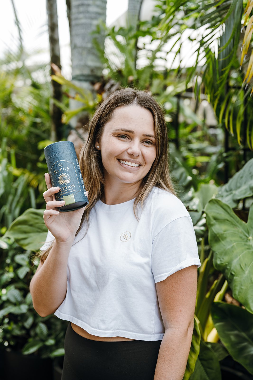 Ritua founder holding Hydrate