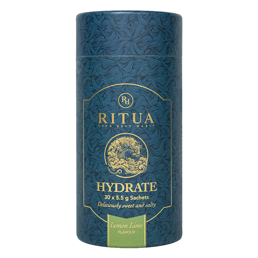 Ritua Hydrate Electrolytes Lemon Lime, tube of 30 sachets