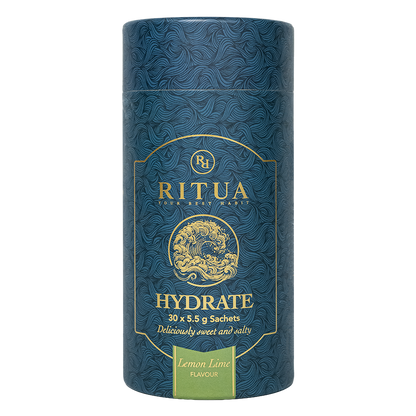 Ritua Hydrate Electrolytes Lemon Lime, tube of 30 sachets