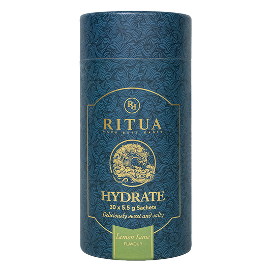 Ritua Hydrate Electrolytes Lemon Lime, tube of 30 sachets